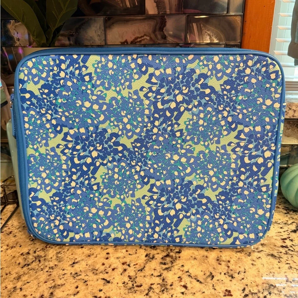 Vera Bradley Blue and Green Floral Laptop Case